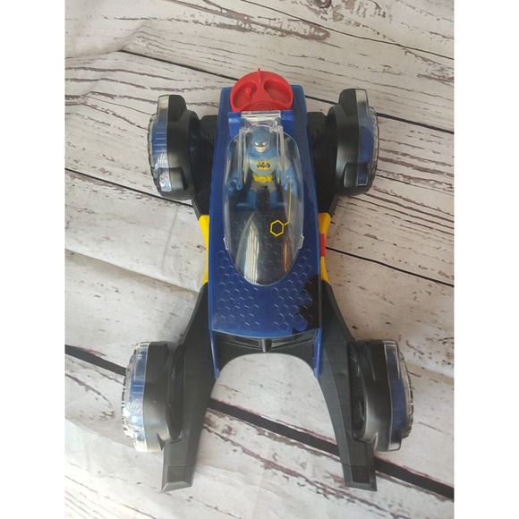 Imaginext DC Super Friends Transforming Batmobile Fisher-Price With Figure - Picture 2 of 7